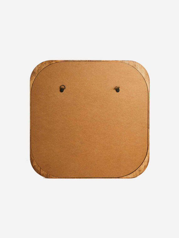 Square Wood Mirror