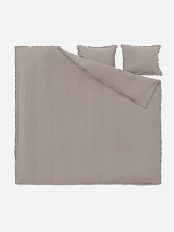 Flounced-trim Duvet Cover Set