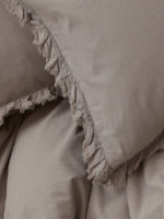 Flounced-trim Duvet Cover Set