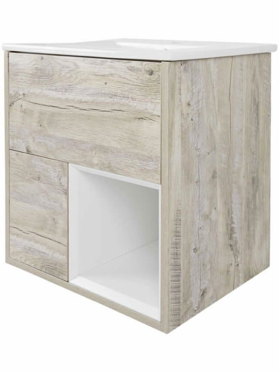 Wall Hang Open Shelf Vanity