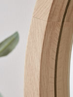 Full Round Oak Mirror