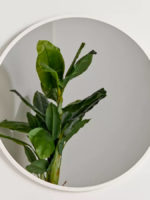 Slim Oak Frame Mirror