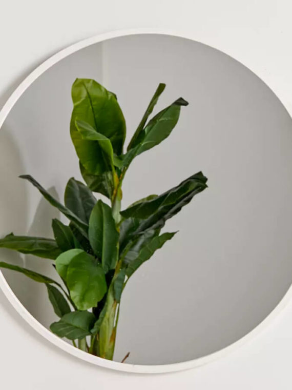 Slim Oak Frame Mirror