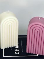 14cm Rainbow Arch Candle Silicone Mold DIY Rainbow Bridge Geometry Candle Making Soap Resin Plaster Mould Art Craft Home Decor