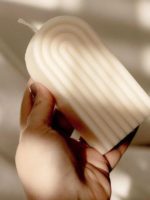 14cm Rainbow Arch Candle Silicone Mold DIY Rainbow Bridge Geometry Candle Making Soap Resin Plaster Mould Art Craft Home Decor