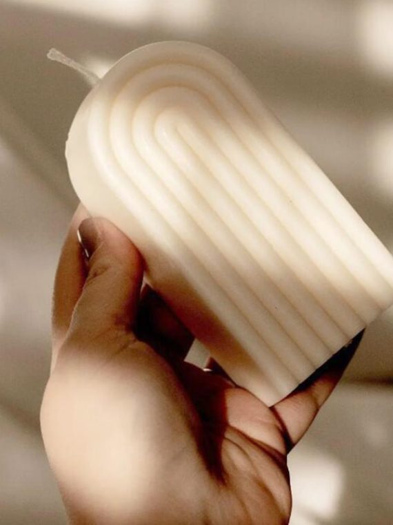 14cm Rainbow Arch Candle Silicone Mold DIY Rainbow Bridge Geometry Candle Making Soap Resin Plaster Mould Art Craft Home Decor