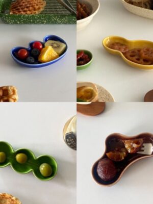 4-Colors-Irregular-Hand-kneaded-Ceramic-Dipping-Flower-Dish-Colorful-Glaze-Lovely-Japanese-Hot-Pot-Dipping-1