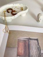 Cutelife INS Ink Dots Irregular Resin Storage Tray Tea Cake Jewelry Coffee Table Tray Home Decoration Kitchen Accessories Trays