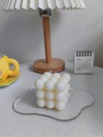 Ins Irregular Clear Coaster Acrylic Coaster Mirror Table Mat Tea Coffee Pad Coaster Photography Prop Table Decoration Ornaments