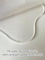 Ins Irregular Clear Coaster Acrylic Coaster Mirror Table Mat Tea Coffee Pad Coaster Photography Prop Table Decoration Ornaments