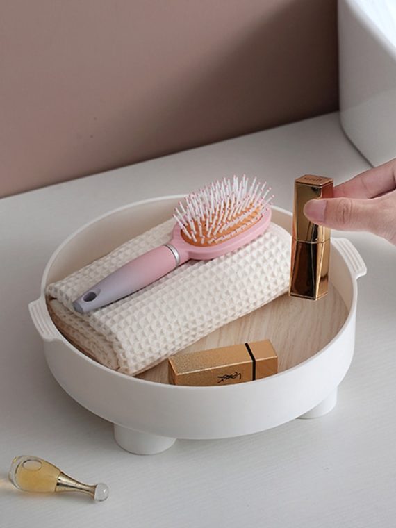 Modern Decorative Tray Home Decor Vase Storage Organizer Box Table Aromatherapy Candlestick Round Stand Office Desktop Decor