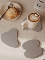 Nordic Ins Cup Pad Acrylic Mirror Coasters Coffee Cup Mug Insulation Placemat Cafe Desktop Decor Ornaments Home Simple Table Mat