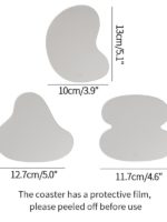 Nordic Ins Cup Pad Acrylic Mirror Coasters Coffee Cup Mug Insulation Placemat Cafe Desktop Decor Ornaments Home Simple Table Mat